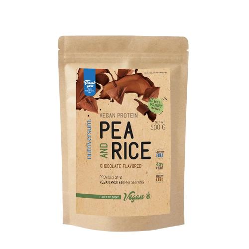 Nutriversum Pea & Rice Vegan Protein - VEGAN (500 g, Ciocolată)