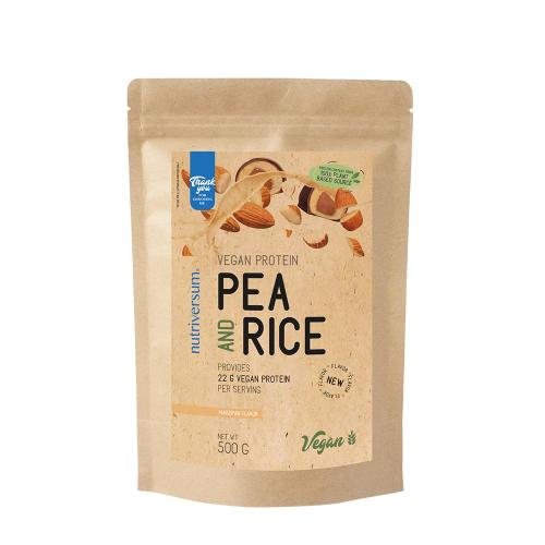 Nutriversum Pea & Rice Vegan Protein - VEGAN - NEW (500 g, Marțipan)