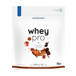 Nutriversum Whey PRO - PURE (1000 g, Ciocolată & Alune)