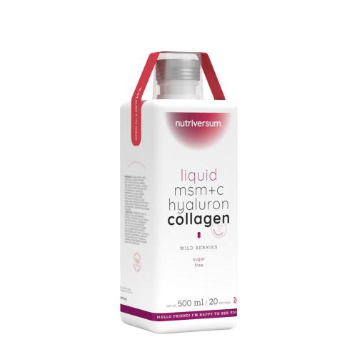 Nutriversum Liquid MSM+C Hyaluron Collagen - WOMEN (500 ml, Fructe de pădure)