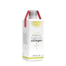 Nutriversum Liquid MSM+C Hyaluron Collagen  (500 ml, Ananas)