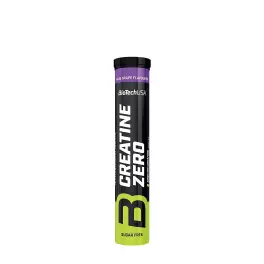   BioTechUSA Creatine Zero Effervescent Tablet (18 Comprimate Efervescente, Struguri Albaștri)