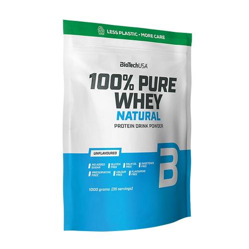 BioTechUSA 100% Pure Whey Natural (1000 g, Fără adaos de aromă)