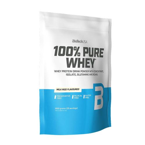 BioTechUSA 100% Pure Whey (1000 g, Orez cu lapte)