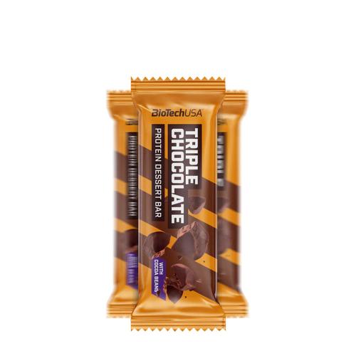 BioTechUSA Protein Dessert Bar (50 g, Trio de Ciocolată)