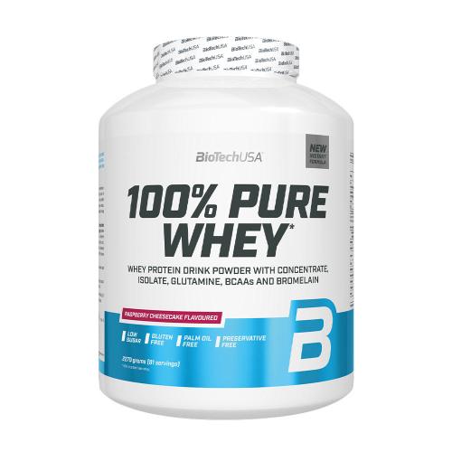 BioTechUSA 100% Pure Whey (2270 g, Cheesecake cu zmeură)