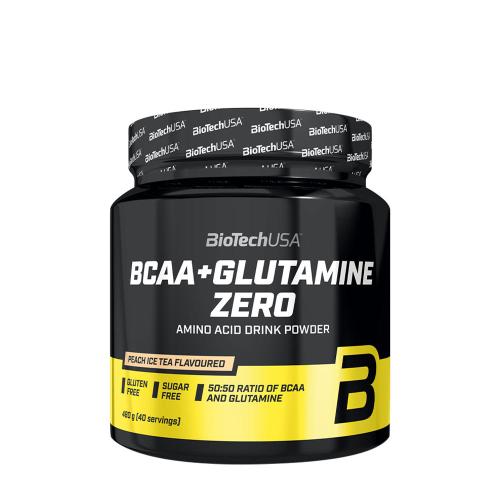 BioTechUSA BCAA+Glutamine Zero  (480 g, Ceai Rece cu Piersici)