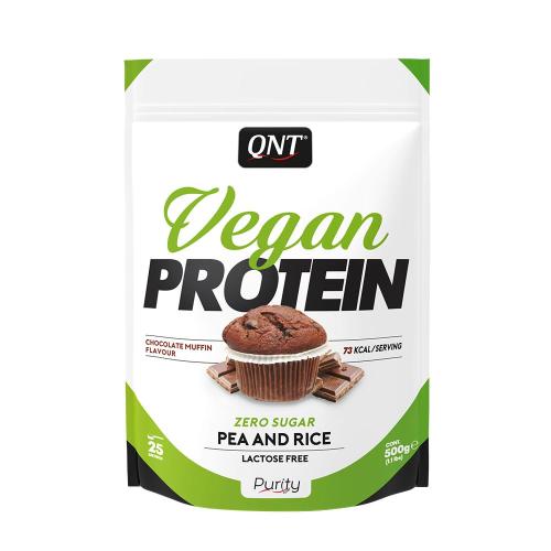 Qnt Vegan Protein Powder (500 g, Brioșe cu Ciocolată)
