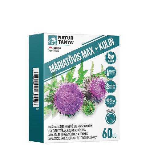 Natur Tanya Milk Thistle Max + Kolin (60 Comprimate)