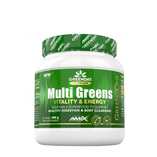 Amix GreenDay® ProVegan MultiGreens Vitality & Energy (300 g, Portocale)