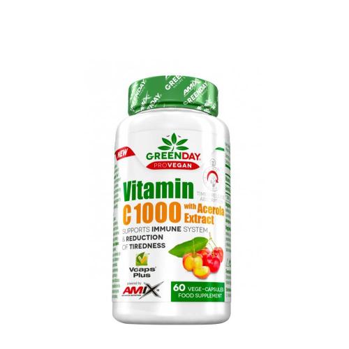 Amix GreenDay® ProVEGAN Vitamin C 1000 with Acerola Extract (60 Capsule)