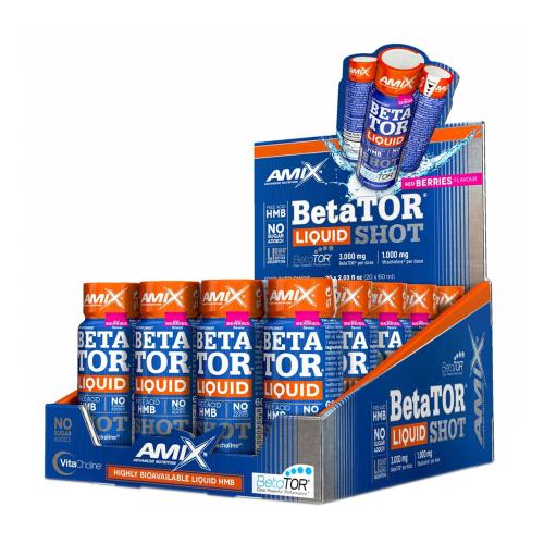 Amix BetaTOR Liquid Shot - BetaTOR Liquid Shot (20 x 60 ml, Cu fructe roșii)