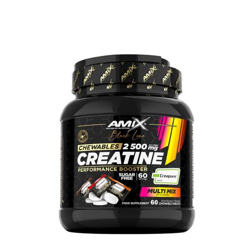 Amix Black Line Creatine Creapure 2500mg Chewable Tabs Zero Sugar (60 Comprimate masticabile)