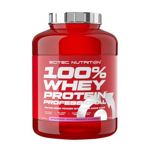 Scitec Nutrition 100% Whey Protein Professional (2350 g, Ciocolată Albă cu Căpșuni)