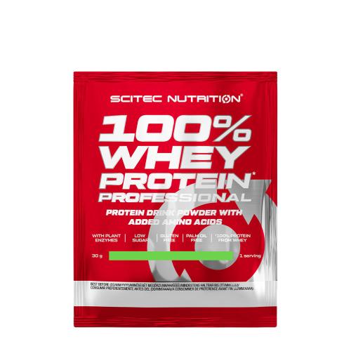Scitec Nutrition 100% Whey Protein Professional (30 g, Fistic-ciocolată albă)