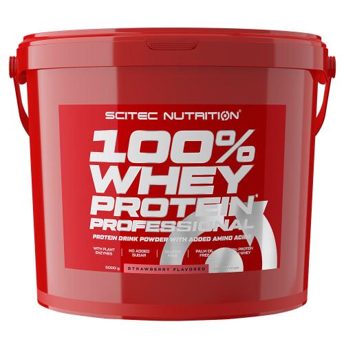 Scitec Nutrition 100% Whey Protein Professional (5000 g, Căpșuni)