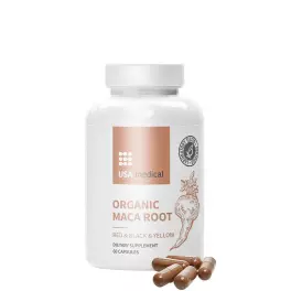   USA medical Rădăcină Maca organică - Organic Maca Root (60 Capsule)