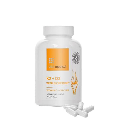 USA medical K2+D3 cu Bioperine - K2+D3 With Bioperine (60 Capsule)