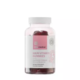 USA medical HAIR VITAMIN GUMMIES (60 Jeleuri, Zmeură)