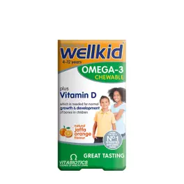   Vitabiotics Wellkid Omega-3 Chewable  - Wellkid Omega-3 Chewable  (60 Capsule, Portocale)