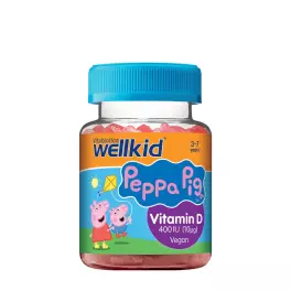   Vitabiotics Wellkid Peppa Pig Vitamina D 400 UI  - Wellkid Peppa Pig Vitamin D 400 IU  (30 Jeleuri, Căpșuni)