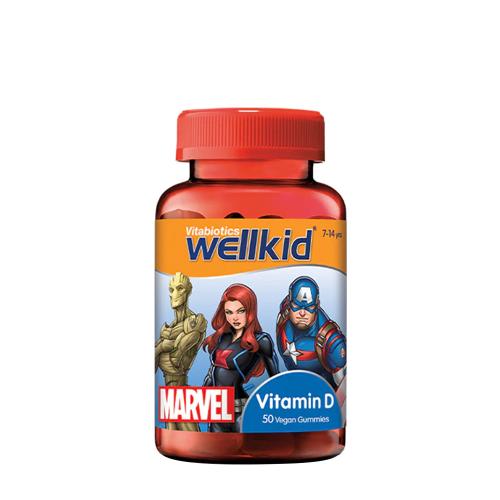 Vitabiotics Wellkid Marvel Vitamina D Gummies - Wellkid Marvel Vitamin D Gummies (50 Jeleuri, Căpșuni)