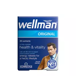   Vitabiotics Wellman Original - Multvitamine pentru bărbați - Wellman Original - Multvitamin For Men (30 Comprimate)