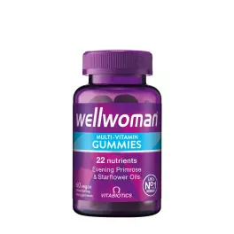   Vitabiotics Wellwoman Gummies  - Wellwoman Gummies  (60 Jeleuri, Fructe de pădure)