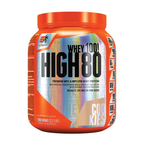 Extrifit Zer mare 80 - High Whey 80 (1000 g, Biscuiți cu Ciocolată)