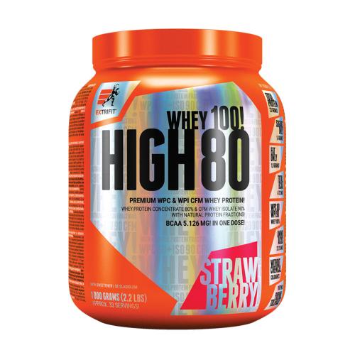 Extrifit Zer mare 80 - High Whey 80 (1000 g, Căpșuni)