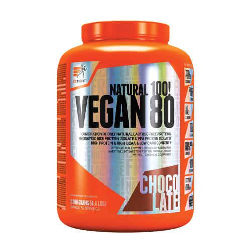 Extrifit Vegan 80 - Vegan 80 (2000 g, Ciocolată)