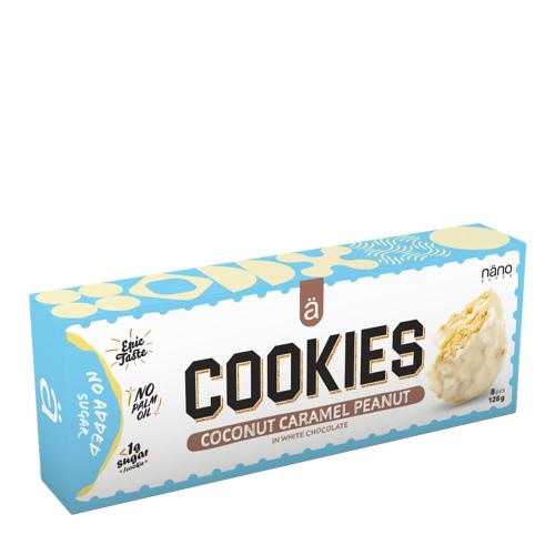 Nanosupps COOKIES - Biscuiți proteici - COOKIES - Protein Cookies (128 g, Nucă de Cocos Caramel alune)