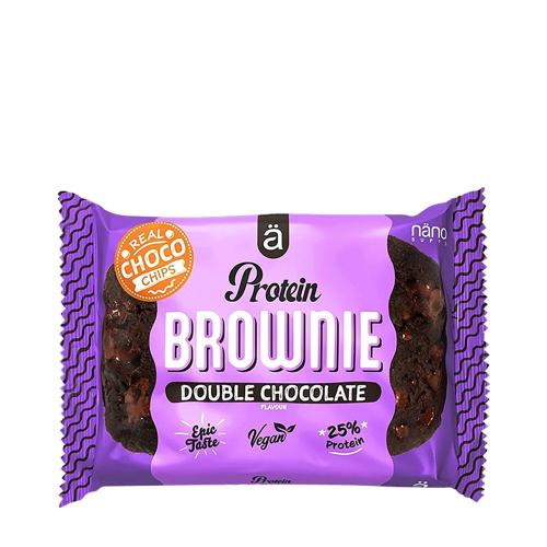 Nanosupps Brownie proteic - Protein Brownie (60 g, Ciocolată Dublă)