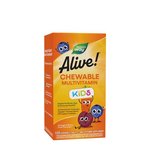 Natures Way Alive!® Kids Chewable Multivitamin (120 Comprimate masticabile)