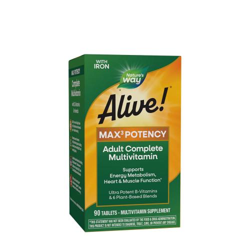 Nature's Way Alive!® Max3 Potency Multivitamin (90 Comprimate)