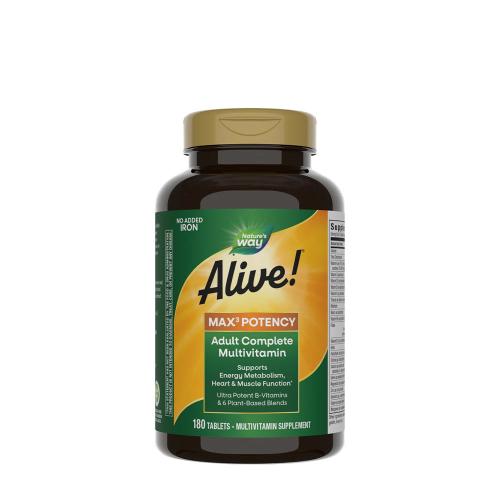 Nature's Way Alive!® Max3 Daily Multivitamin Without Iron (180 Comprimate)