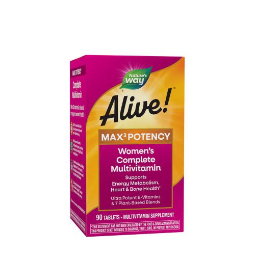 Natures Way Alive!® Max3 Potency Women’s Multivitamin (90 Comprimate)