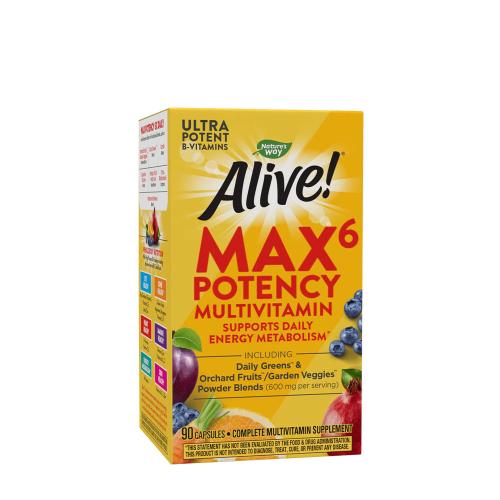 Nature's Way Alive!® Max6 Max Potency Daily Multivitamin (90 Capsule)