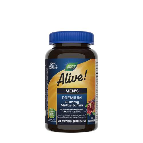 Natures Way Alive!® Premium Men’s Gummy Multivitamin (75 Jeleuri)