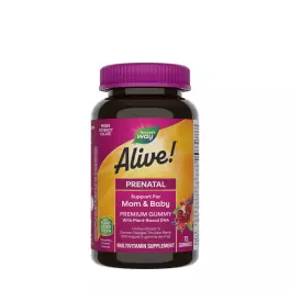   Nature's Way Alive!® Premium Prenatal Gummies (75 Jeleuri, Căpșuni-lămâie)