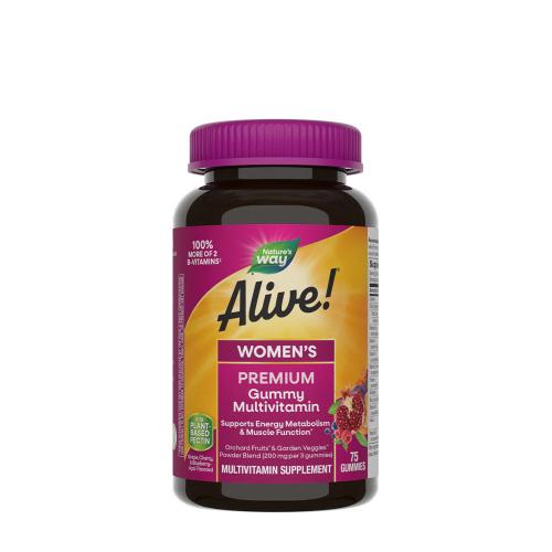 Natures Way Alive!® Premium Women’s Gummy Multivitamin (75 Jeleuri)