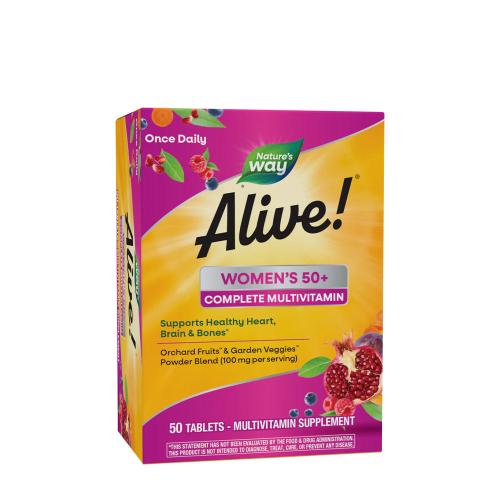 Natures Way Alive!® Women’s 50+ Complete Multivitamin (50 Comprimate)