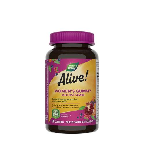 Natures Way Alive!® Women’s Gummy Multivitamin (60 Jeleuri, Mix Fructe de Pădure)