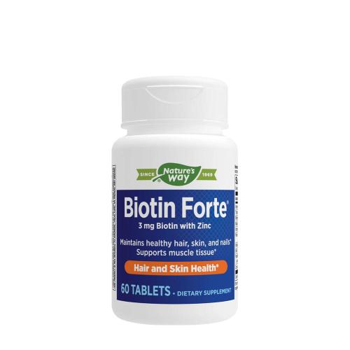 Natures Way Biotin Forte® with Zinc (60 Comprimate)