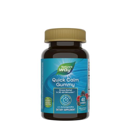 Natures Way Quick Calm Gummy (60 Jeleuri, Fructe de pădure)