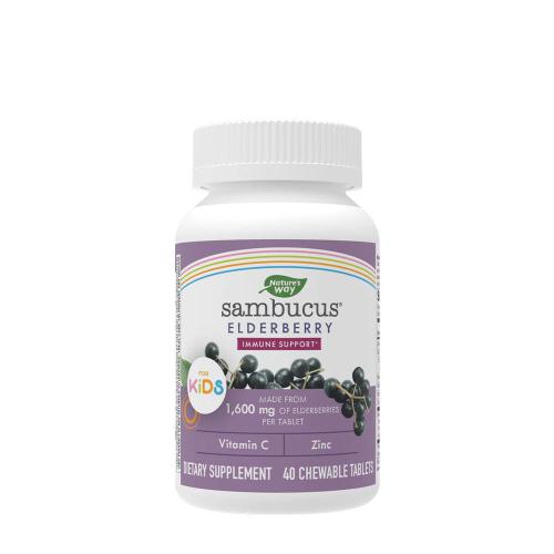 Natures Way Sambucus Kids Immune Chewable (40 Comprimate masticabile)