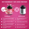 Ironmaxx 100% Whey Protein (2350 g, Zmeură)