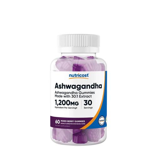 Nutricost Ashwagandha Gummies 1200 mg (60 Jeleuri, Mix Fructe de Pădure)