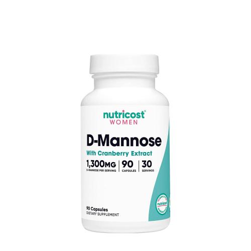 Nutricost D-Mannose with Cranberry Extract for Women 1300 mg (90 Capsule)