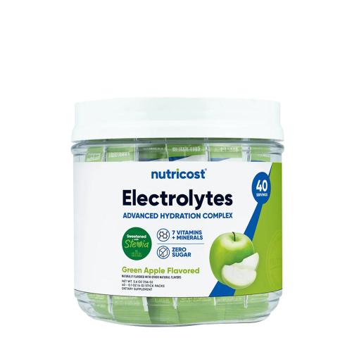 Nutricost Electrolytes Hydration Stick Packs (156 g, Măr Verde)